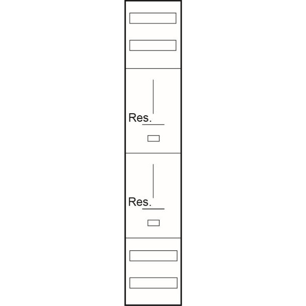 ABN Z19002HL Zählerplatz 2R 3Pkt HutS LUX BxH 250x1350mm o,B,/o,V,