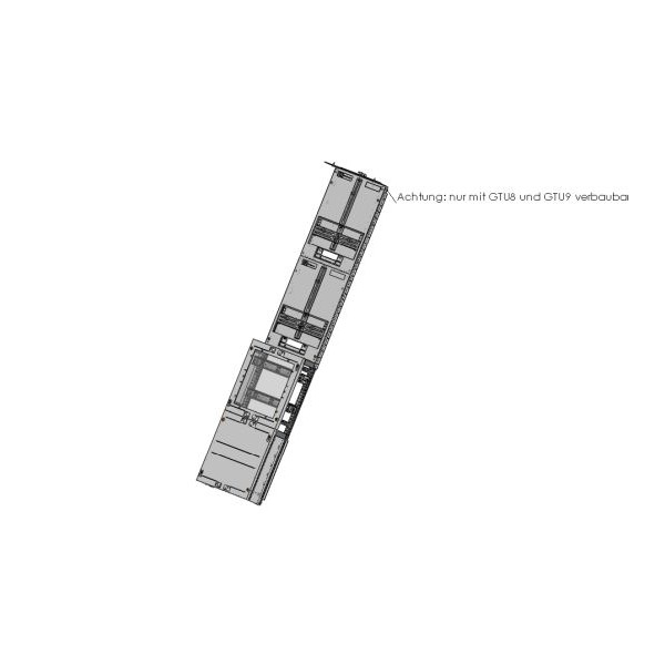 ABN ZM19X587SN Wandlerzählerfeld Universell 2ZP 1350x250mm UAR mit SAS Prüfklemme Sichtscheibe