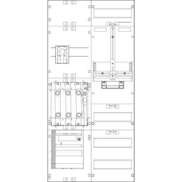 ABN ZW27X1562N Zähler-Wandlerfeld ÜWR u,a 100A Bestückt+Verdrahtet B500xH1050mm 5-polig