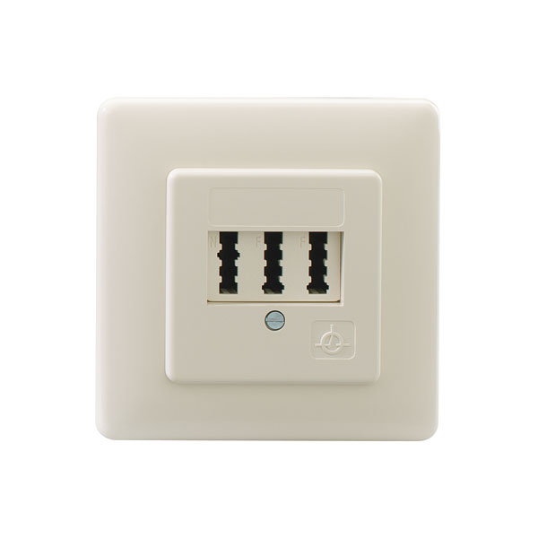 Rutenbeck 16010119 Automatischer Mehrfachschalter Unterputz für max. 2 Telefone und ein Zusatzgerät perlweiß (ähnlich RAL 1013)