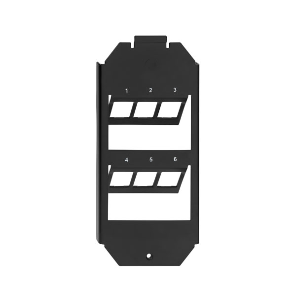 Rutenbeck 17000032 Geräteträger 6-fach für Bodentankmontage zur Aufnahme von max. 6 Universalmodulen und Keystonemodulen KMK in Bodentanks GB2