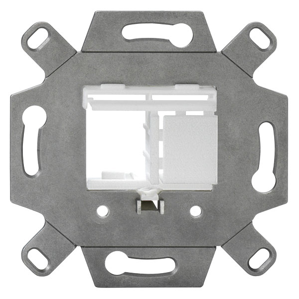 Rutenbeck 17000055 Montageadapter 1- oder 2-fach Unterputz für Keystone Module KMK abbrechbarer Tragring für Stegversion