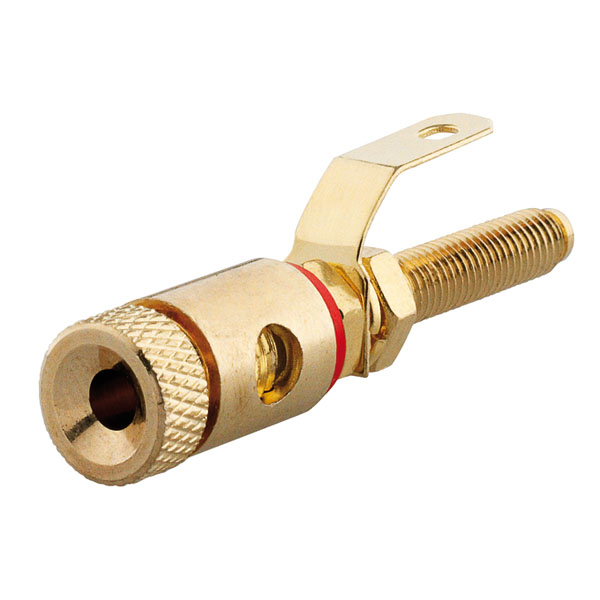 Rutenbeck 17000309 Lautsprecher-Buchse für Montageadapter LS-MA Up Kabelöse/Lötanschluss (Masse) rot (ähnlich RAL 3000)