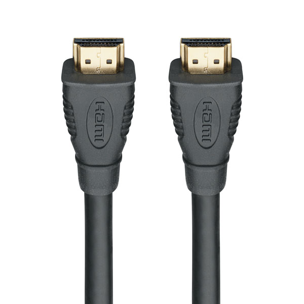 Rutenbeck 21810003 HDMI-Endgeräte-Anschlusskabel (Stecker/Stecker) 3 Meter schwarz