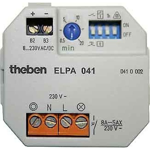 Theben 0410002 Treppenlicht-Zeitschalter ELPA 041 UP 12 Funktionen