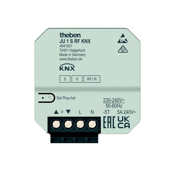 Theben 4941651 Funk-Jalousiesaktor JU 1 S RF KNX 1-fach