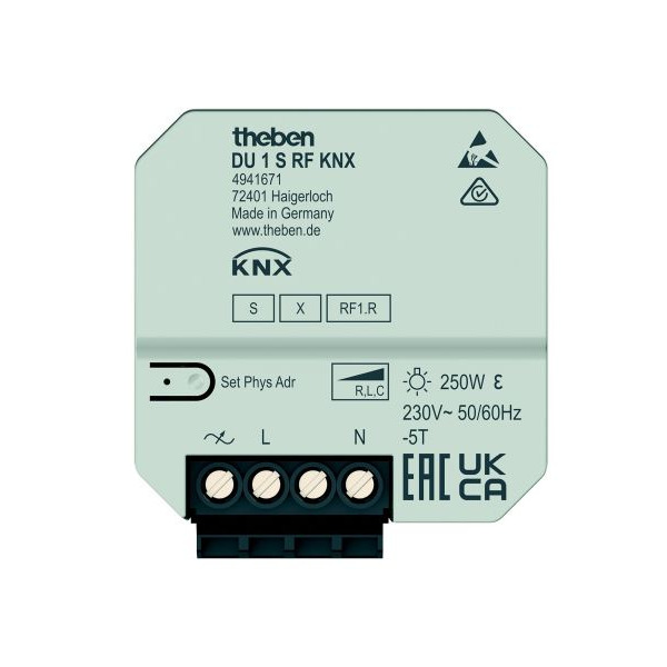 Theben 4941671 Funk-Dimmaktor DU 1 S RF KNX 1-fach