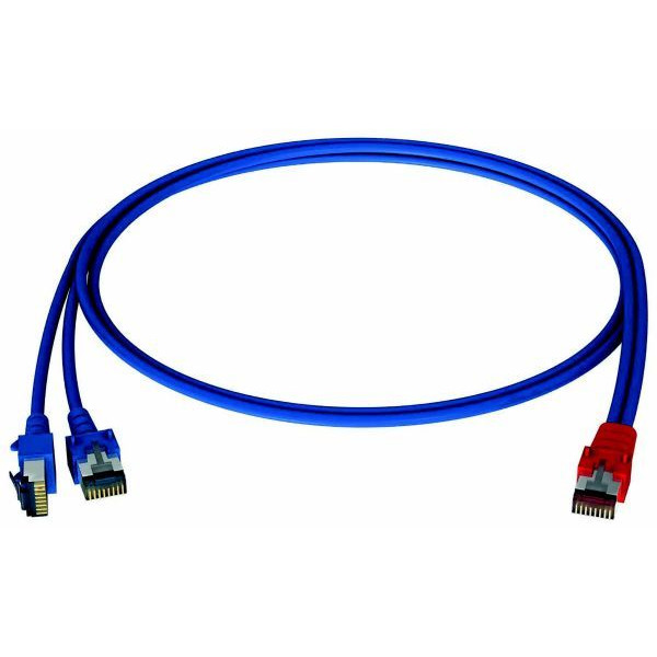 Homeway HCAHNG-B2103-A020 Y-Patchkabel LAN/LAN blau/blau 2,0 Meter