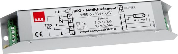 B.E.G. 9254 Akku Zubehör WRE 3,6V/ 3h ohne Akku