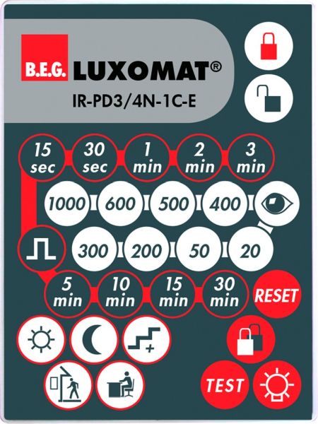 B.E.G. 93110 IR-Fernbedienung IR-PD3/4N-1C-E