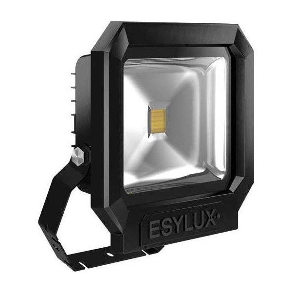 Esylux EL10810114 LED-Strahler ADF 3400lm 3000K mit Montage-Bügel schwarz SUN OFL TR3400 830BK