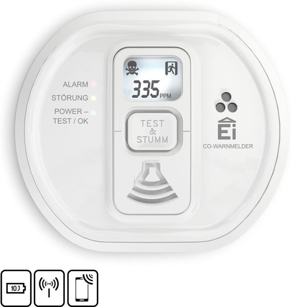 Ei Electronics Ei208iDW-3XD Kohlenmonoxidwarnmelder 10-Jahres Batterie Funk+