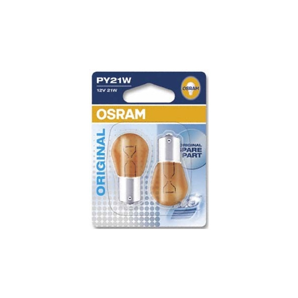 Osram 7507-02B VE2 Fahrzeuglampe 21W 12V BAU15S 280lm 2 Stück