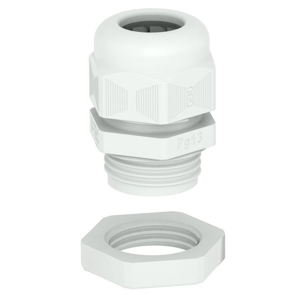 OBO Bettermann 2024663 Verschraubung mit Gegenmutter V-TEC PG16+ LGR 25 Stück