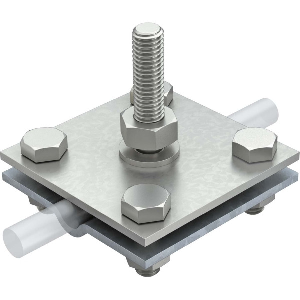 OBO Bettermann 5312657 Kreuzverbinder flach/rund 8-10mm 252 GB 10x45 10 Stück