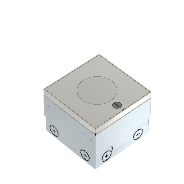 OBO Bettermann 7368409 Bodensteckdose mit Tubus 2fach UDHOME2 VT2 V