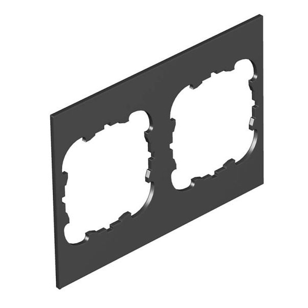 OBO Bettermann 7408252 Abdeckplatte 2xEK für T4B T4B P3S 9011