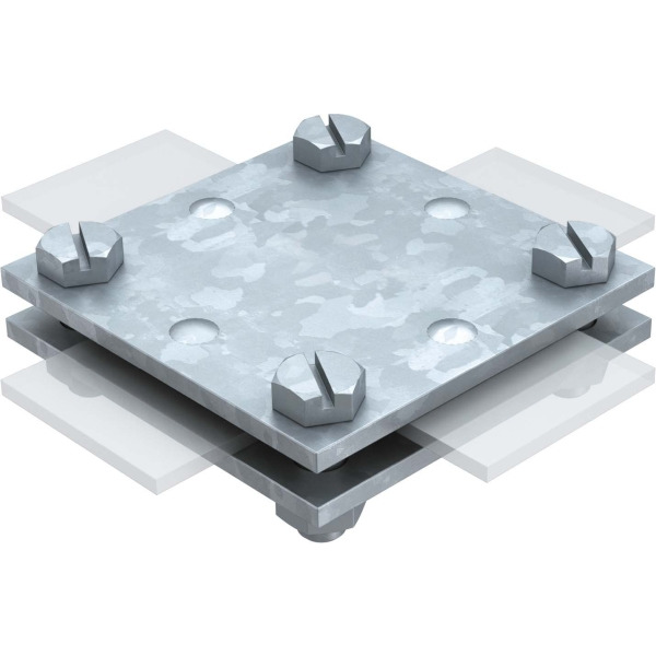 OBO Bettermann 5314658 Kreuzverbinder ohne Zwischenplatte 256 A-DIN 30 FT