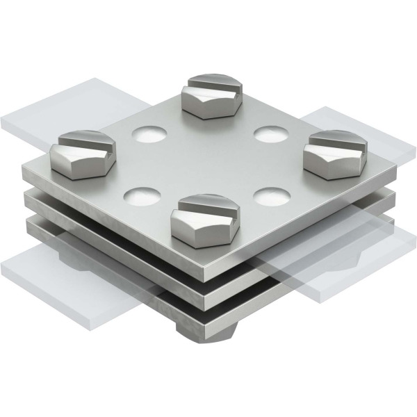 OBO Bettermann 5314616 Kreuzverbinder 30mm 256 DIN 30 V4A 10 Stück