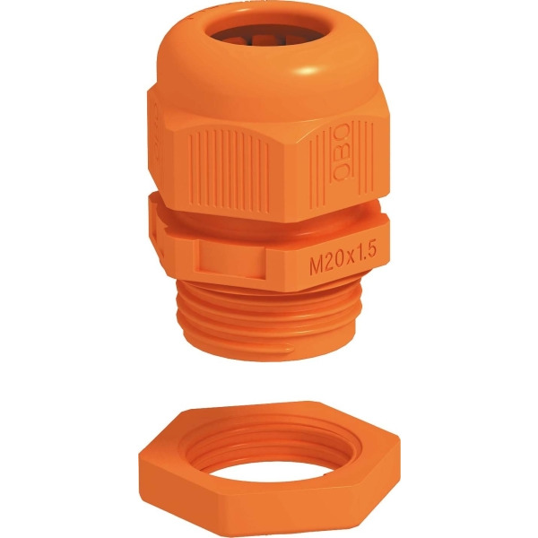 OBO Bettermann 7205666 Kabelverschraubung or mit Gegenmutter V-TEC VM32+ OR 10 Stück