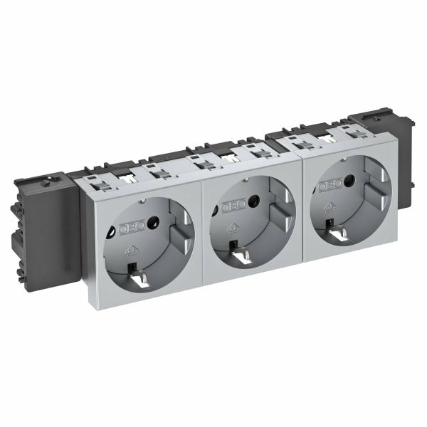 OBO Bettermann 6120392 Steckdose 3-fach 250V,10/16A,Schutzk. STD-D0C AL3