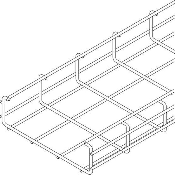 OBO Bettermann 6479713 C-Gitterrinne FTK RAL7035 CGR 50 50FTK LGR 432 Meter