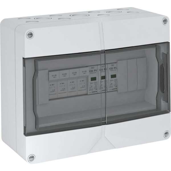 OBO Bettermann 5088654 Überspannungsschutzgerät mit 4-String+Sicherung VG-C PV1000KS4