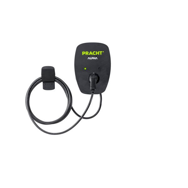 Pracht ALPHAMONOXT1022 Ladestation ALPHA MONO XT 1xTyp-2 1x5,5m Ladekabel RFID Modul RS485 Alu