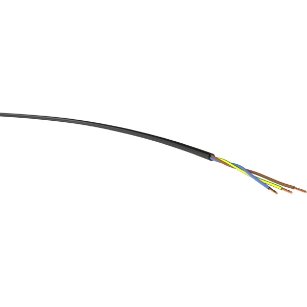 PVC-Schlauchleitung H05VV-F 2x1 weiß 100 Meter