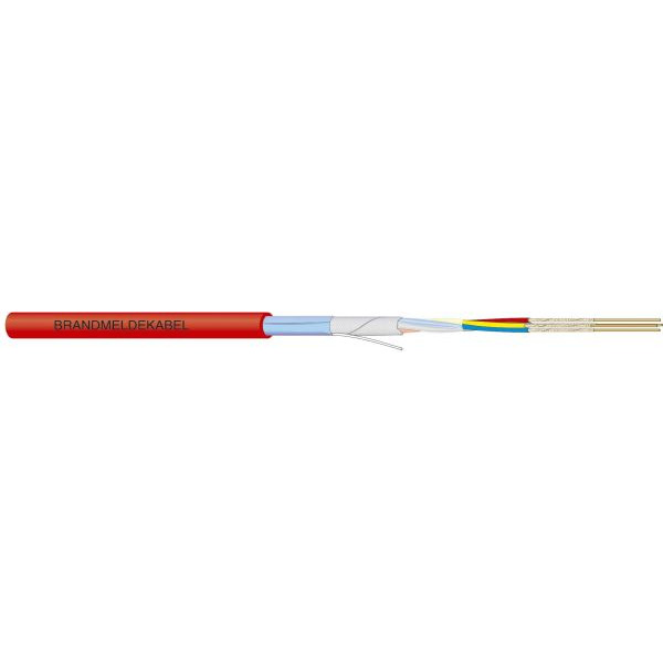 Instaleitung halogenfrei JE-H(St)H E30-90 12x2x0,8 DAE JE-H(St)H E309012x2x0,8 rot Meterware
