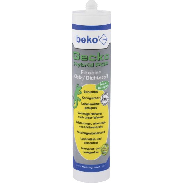 Beko 2453101 Gecko Kleb-/Dichtstoff 310 HybridPOP weiß ml