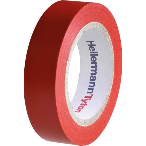 HellermannTyton Flex15-RD15x10m PVC Isolierband rot