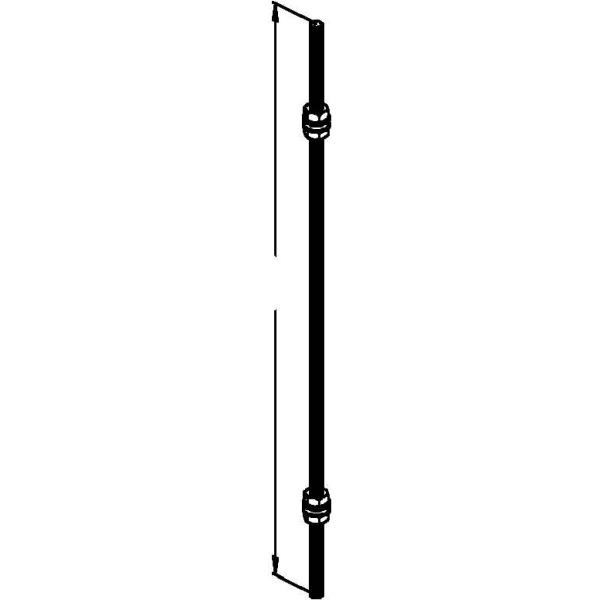 Niedax M 12/1000 Gewindestab mit 4Muttern+4Unterleg