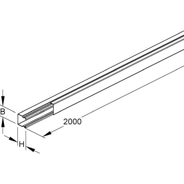 Niedax LLK 16.016 LFK-Kanal Unterteil + Deckel 2 Meter