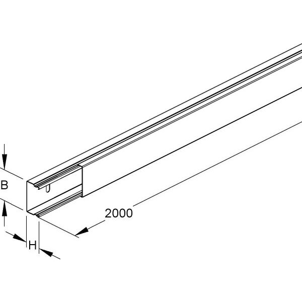 Niedax LLK 16.030 LFK-Kanal Unterteil + Deckel 2 Meter