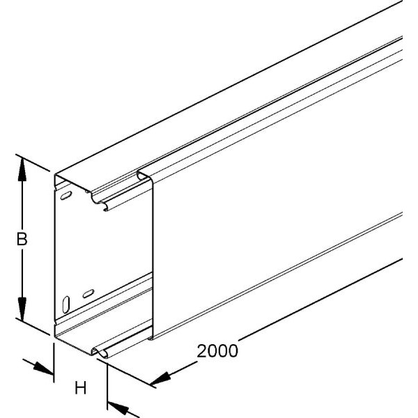 Niedax LLK 60.150 LFK-Kanal Unterteil + Deckel 2 Meter