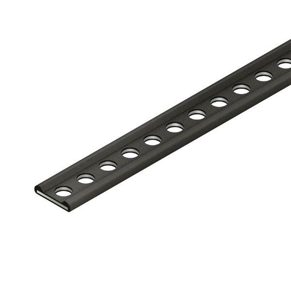 Kleinhuis 1518/14 Montageband 10m Rolle gelocht PVC isol. schwarz 10 Meter