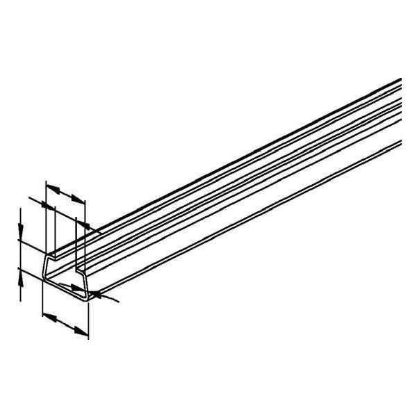 Niedax 2980/2 FO Ankerschiene 2 Meter