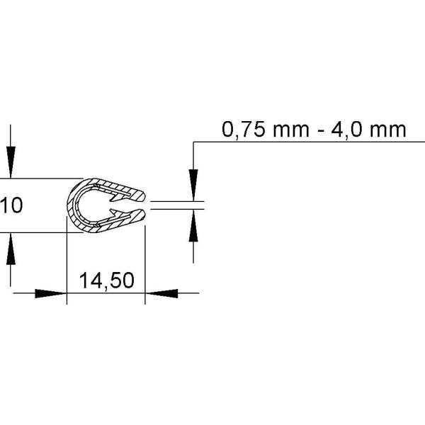 Niedax RKBA 10 E4 Kantenschutzband 10 Meter