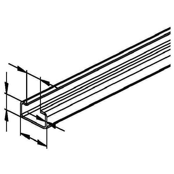 Niedax 2970/2 SO Ankerschiene 2 Meter