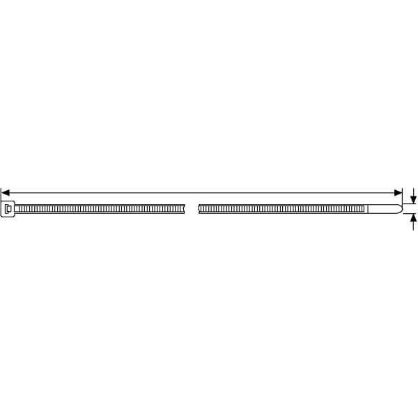 HellermannTyton UB250C-N Kabelbinder 4,8x250 nautr 100 Stück