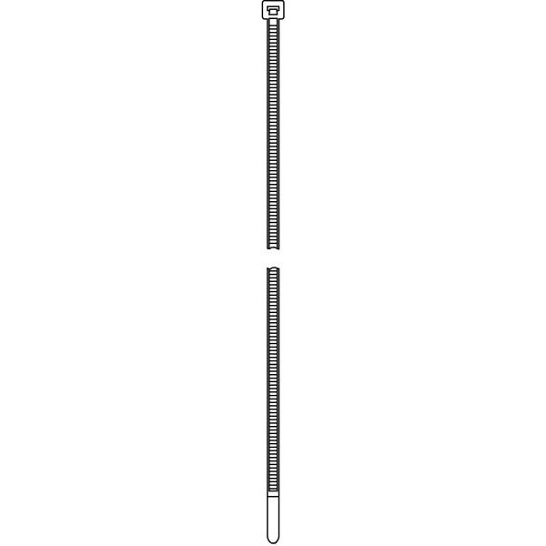 HellermannTyton UB385E-B-PA66-BK-C1 Kabelbinder 7,6x385 schwarz 100 Stück