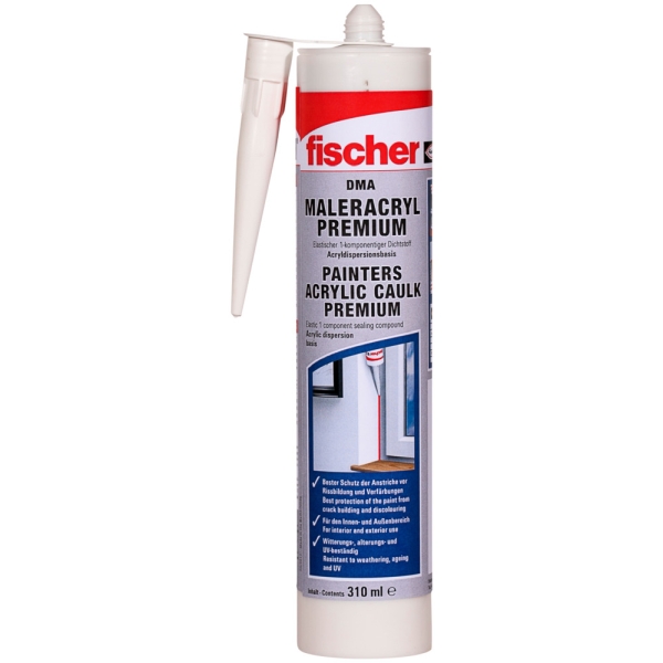 Fischer DMA W Maleracryl 310ml weiß RAL9003