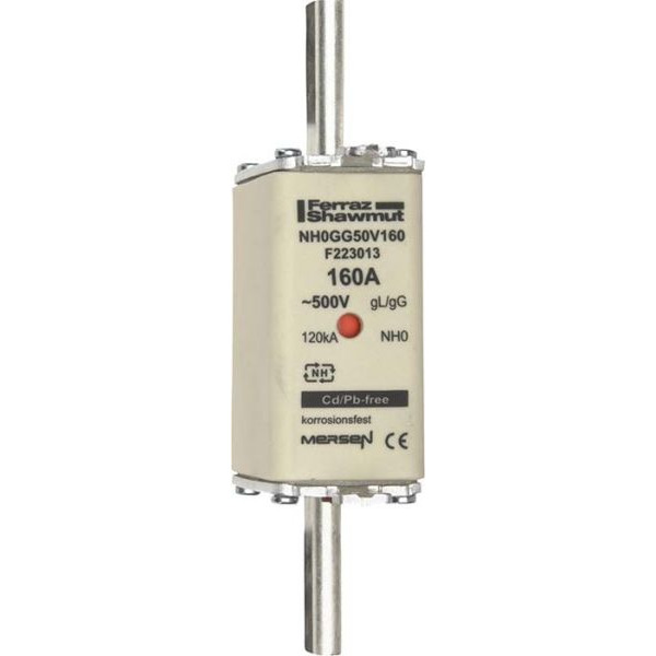 Mersen NH0GG50V160 NH-Sicherungseinsatz SF Gr.0 gG 160A 500V KM