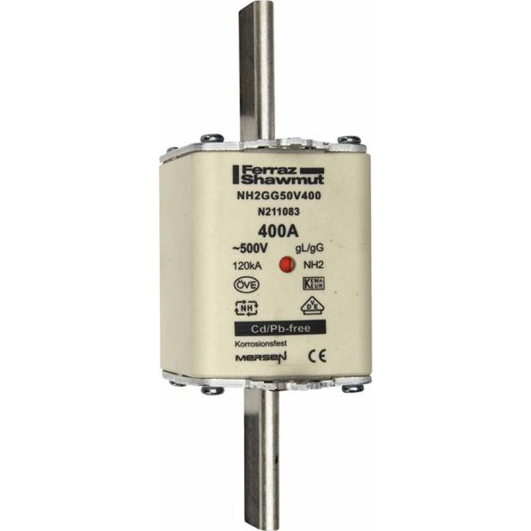 Mersen NH2GG50V400 NH-Sicherungseinsatz SF Gr.2 gG 400A 500V KM