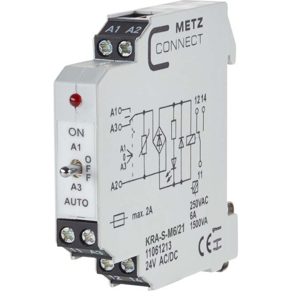Metz Connect KRAS-M6/21 24AC/DC Koppelbaustein 1W