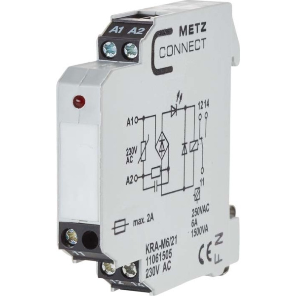 Metz Connect KRA-M6/21 230AC Koppelbaustein 1W