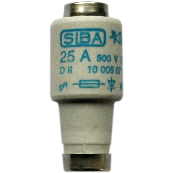 Siba 1000507.16 Diazed-Sicherungseinsatz DII 16A gR 500V E27 5 Stück