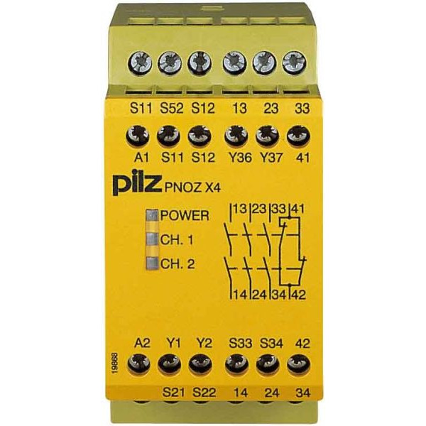 Pilz PNOZ X4 774738 Not-Aus-Schaltgerät 230V AC 3n/o 1n/c