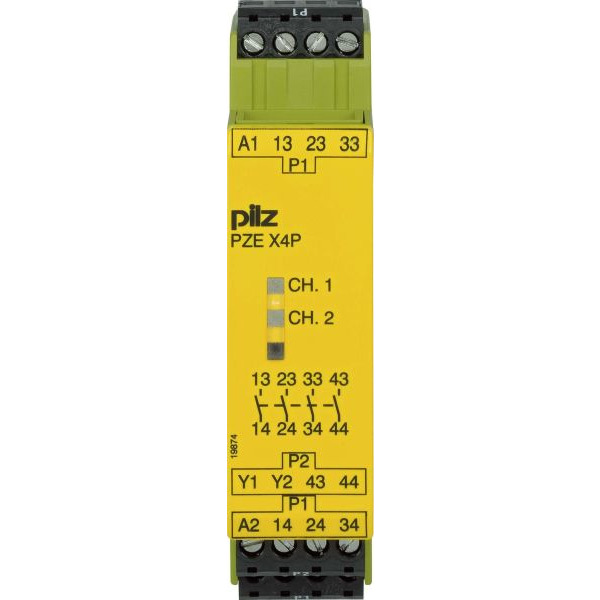 Pilz PZE X4P 777585 Kontakterweiterungsblock 24VDC 4n/o